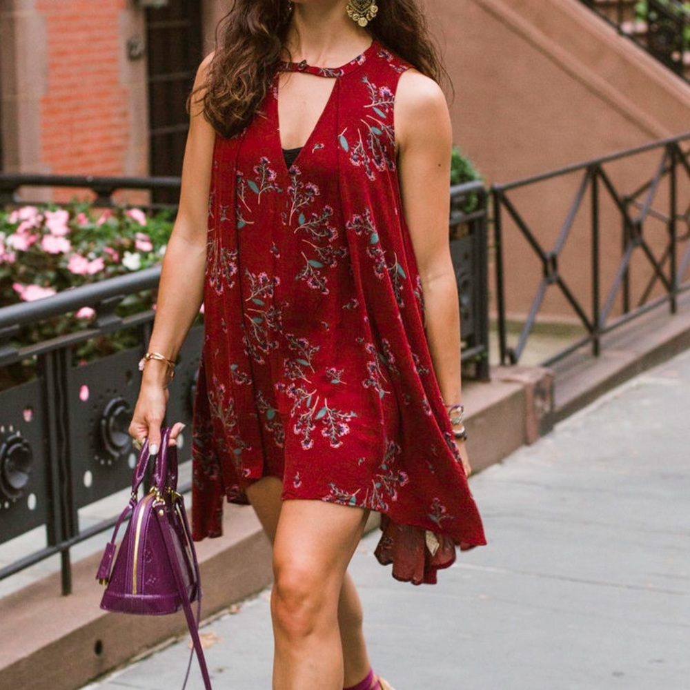 Free People Sleeveless Tree Swing Tunic Dress